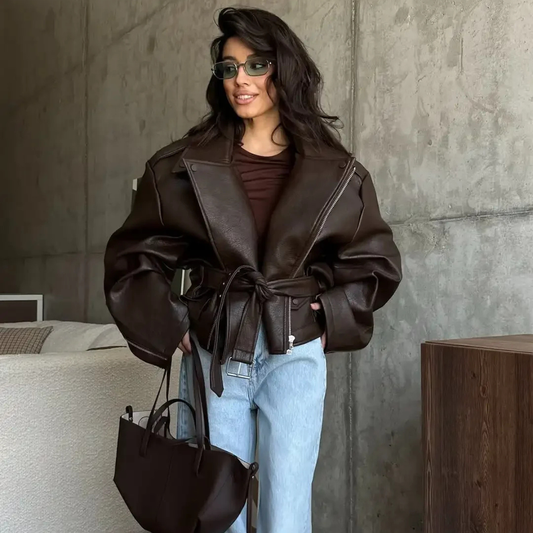 BRUNÉA – Giacca in Pelle