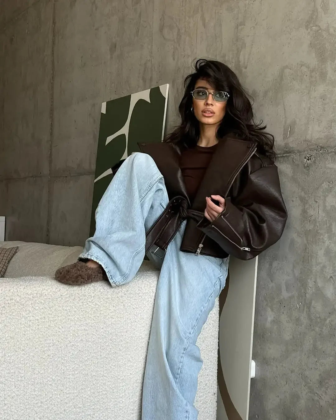 BRUNÉA – Giacca in Pelle