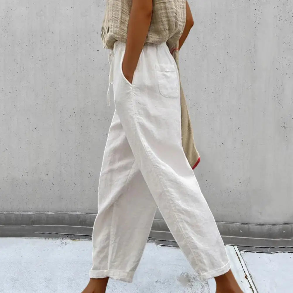 Vèla | Pantaloni in lino naturale